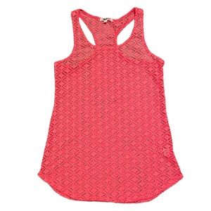 Miken Pink Swim Coverup with Textured Design